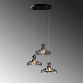 Candeeiro de Teto Events – Preto Antigo – 47 x 47 cm