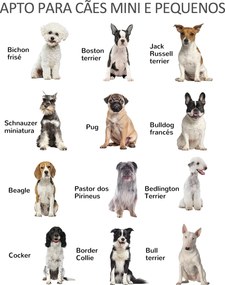 Barreira de Segurança para Cães de Madeira Dobrável para Cães Pequenos e Médios com 6 Painéis 432x36x70 cm Madeira