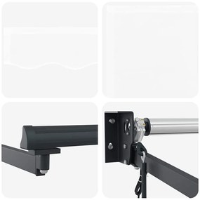 Toldo Retrátil Automático vidaXL Branco 400x300 cm