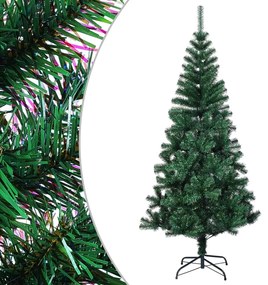 Árvore Natal artificial c/ pontas iridescentes 210 cm PVC verde