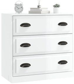 Aparador 70x35,5x67,5 cm derivados de madeira branco brilhante