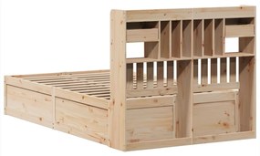 Cama sem colchão 135x190 cm madeira de pinho maciça