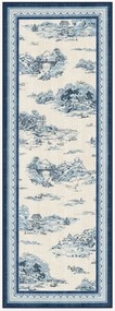 Passadeira lavável de pelo curto Provence Toile