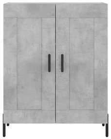 Armário alto 69,5x34x180 cm derivados de madeira cinza cimento
