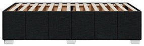 Estrutura de cama sem colchão 90x200 cm tecido preto