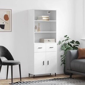 vidaXL Armário alto 69,5x34x180 cm derivados de madeira branco
