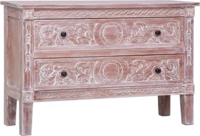 vidaXL Aparador com 2 gavetas 90x30x60 cm madeira de mogno maciça