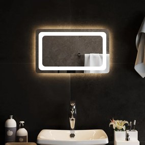 151780 vidaXL Espelho de casa de banho com luzes LED 50x30 cm
