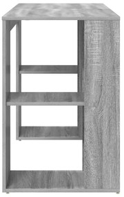 Secretária Cinza Sonoma Cinza Sonoma Aglomerado de partículas Médio