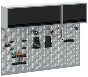 Conjunto de Armário e Painel de Ferramentas vidaXL com 5 Peças Montado