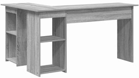 Secretária Cinzenta Cinzento Sonoma MDF Média Armazenagem