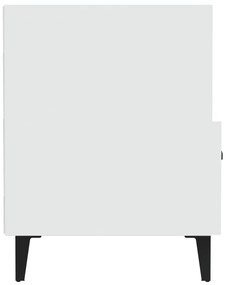 Mesas de cabeceira 2 pcs madeira processada branco