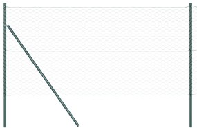 Cerca Hexagonal vidaXL Cinza 1.4x100 m Aço