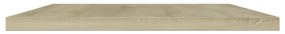 Prateleiras estante 4pcs 100x20x1,5cm contrapl. carvalho sonoma