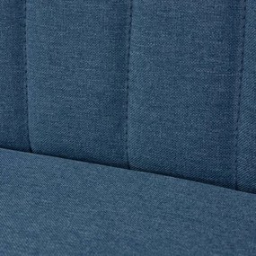 Sofá de tecido 117x55,5x77 cm azul
