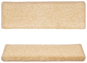 Tapete/carpete para degraus 15 pcs 65x21x4 cm castanho