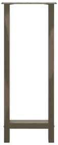 Pés de mesa de bar em aço natural, 2 peças, 50x (100-101) cm, aço