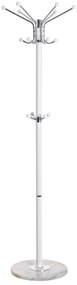 Staande Kapstok 37 X 37 X 186 cm Metal Branco Mármore