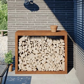 Rack Lenha 100x40x80 cm aço resistente às intempéries