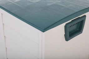 Caixa para exterior creme e verde 112 x 50 cm LOCARNO Beliani