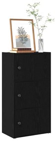 Estante 40x24x77 cm derivados de madeira carvalho preto