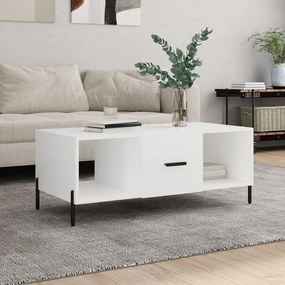 vidaXL Mesa de centro 102x50x40 cm madeira processada branco