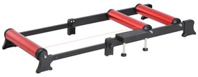 HOMCOM Rolo de Ciclismo Ajustável Rolo de Treino para Bicicleta Universal Interno 93-145x54x14,5cm Liga de Alumínio