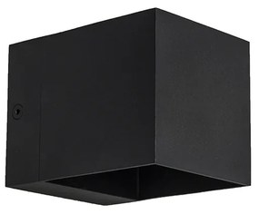 Conjunto moderno de 4 candeeiros de parede preto - Transfer