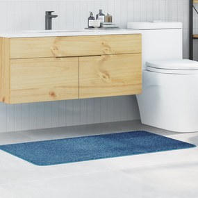 Tapete de Banho Retangular Azul 70x120 cm Polipropileno Antiderrapante
