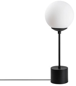 Candeeiro de Mesa Globo – Preto e Creme – 20 x 20 x 57 cm