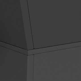 Suporte para Plantas Preto Plástico 35 x 35 x 73 cm