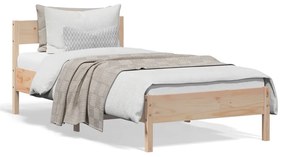 vidaXL Cama sem colchão 90x190 cm madeira de pinho maciça