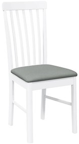 Cadeiras de jantar com almofadões 2 pcs madeira maciça branco