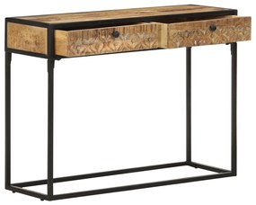 Mesa consola 100x35x75 cm madeira de mangueira maciça