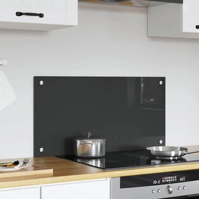 Bancada de Cozinha vidaXL Cinzento Escuro 80x40x0,6 cm em Vidro Temper