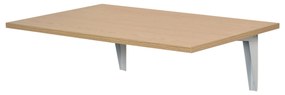 HOMCOM Mesa Dobrável de Parede Mesa Auxiliar Suspensa para Cozinha Sala de Jantar 60x40x20cm Madeira Natural | Aosom Portugal