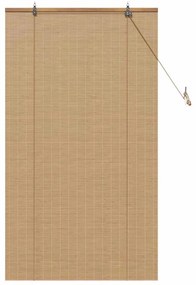Persianas e Sombras de Janela Marrom Claro 90 x 160 cm Bambu