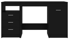 Secretária 140x50x76 cm contraplacado preto