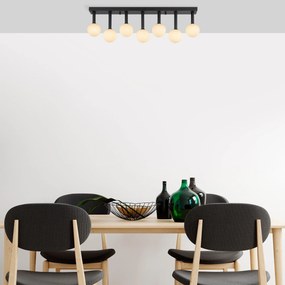 Candeeiro de Teto Even – Preto e Creme – 82 x 10 x 26 cm