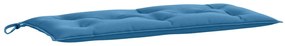 Almofadões banco jardim 2pcs 100x50x7cm mesclado tecido azul