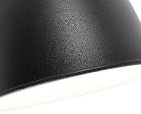 Candeeiro de parede industrial preto com braço ajustável - Merle