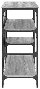 Estante 90x40x84 cm derivados de madeira e metal cinza sonoma