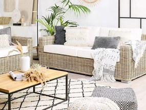 Conjunto de jardim em rattan cor natural ARDEA Beliani