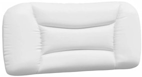 Cama com colchão 90x190 cm couro artificial preto e branco