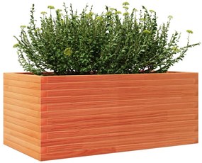 Vaso/floreira de jardim 110x60x45,5 pinho maciço castanho mel