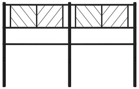 Cabeceira de cama 150 cm metal preto