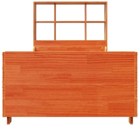 Cama com estante sem colchão 90x200 cm madeira maciça