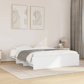 Estrutura de cama 150x200 cm derivados de madeira branco