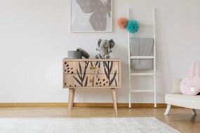 Mesa de Cabeceira City Two – Multicolor – 60x61x40 cm