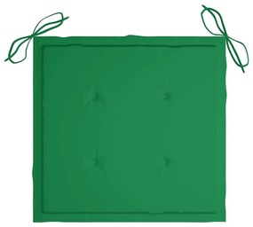 Cadeiras de jardim com almofadões 6 pcs acácia maciça